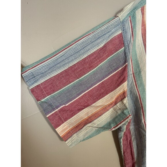 Chaps Ralph Lauren 90’s Button Down Short Sleeve Oxford Style‎ Shirt Men’s Large - Picture 5 of 9